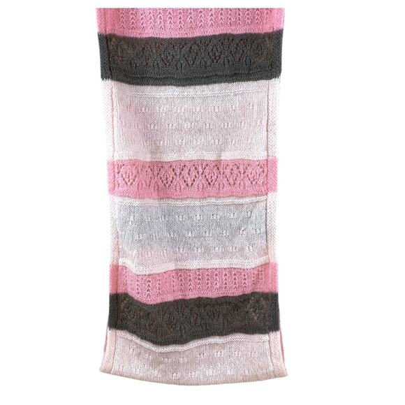 New York & Co Pink and Brown Knit Infinity Scarf - Picture 1 of 5